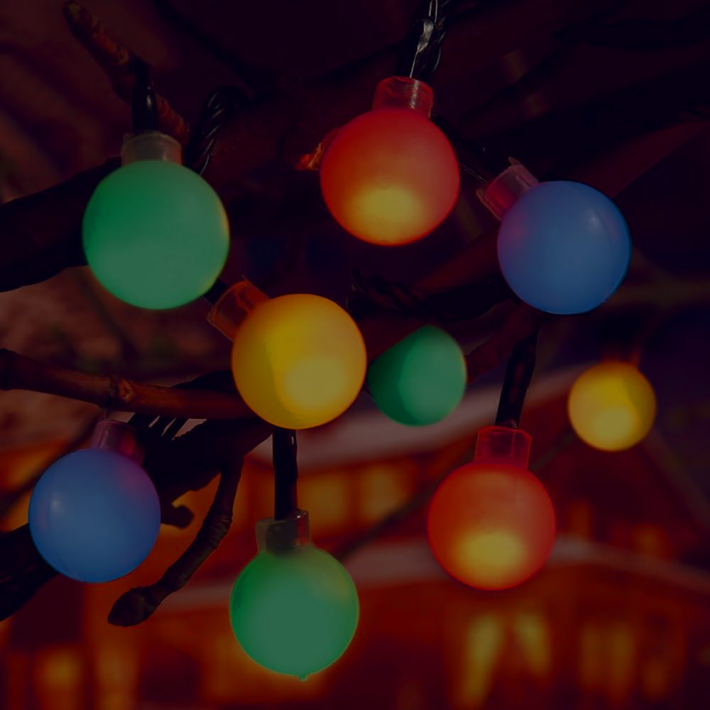 80 LED Frosted Balls-